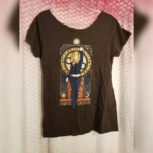 Vintage Rose Tyler Bad Wolf Tee Tardis TeeFury XXL